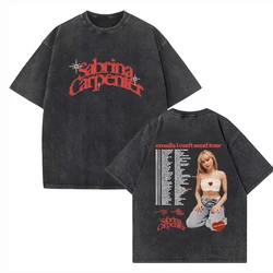 Sabrina Carpenter Emails I Can't Send  2024 Shirts Harajuku O-Neck Cotton Vintage T-Shirts Fans Gift Tops