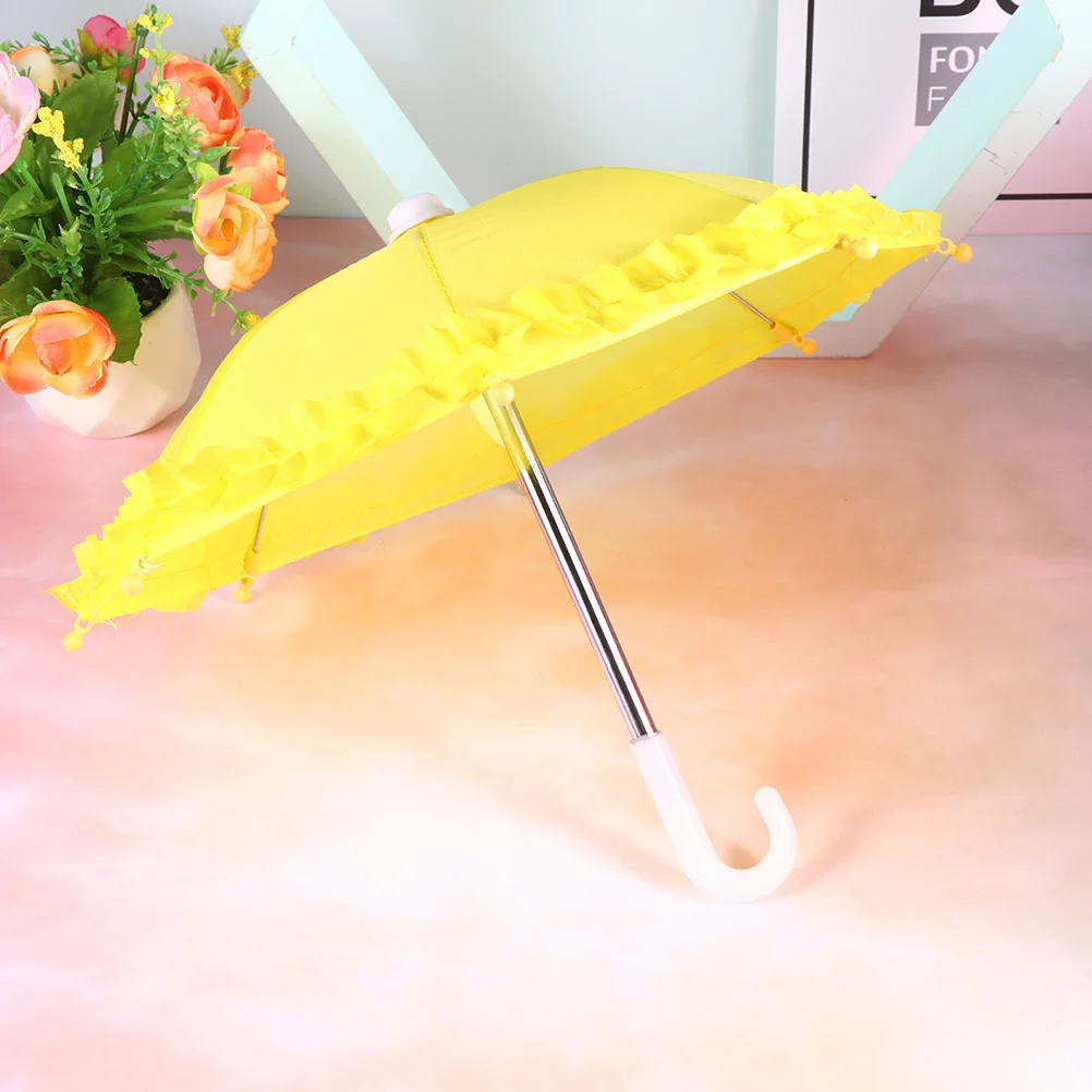

4 Pcs Lace Toy Umbrella Decorative Shape Adornments Toys Baby Dolls Umbrellas Decors Models