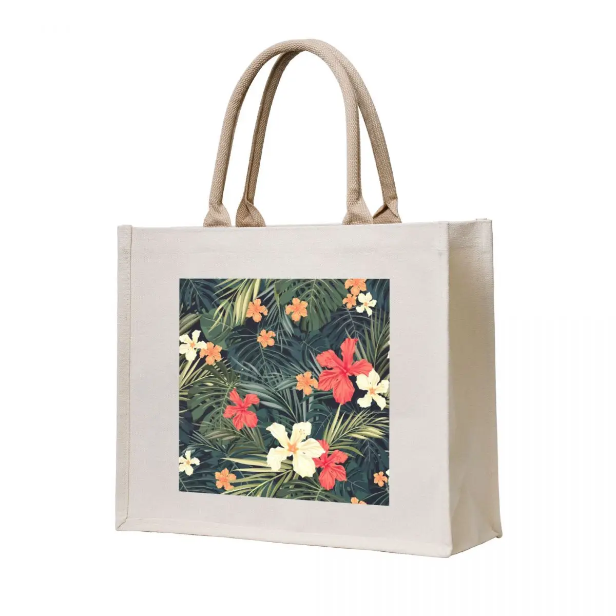 

Jungle flowers Tote Bag hand bags Canvas bag for women Cloth bag