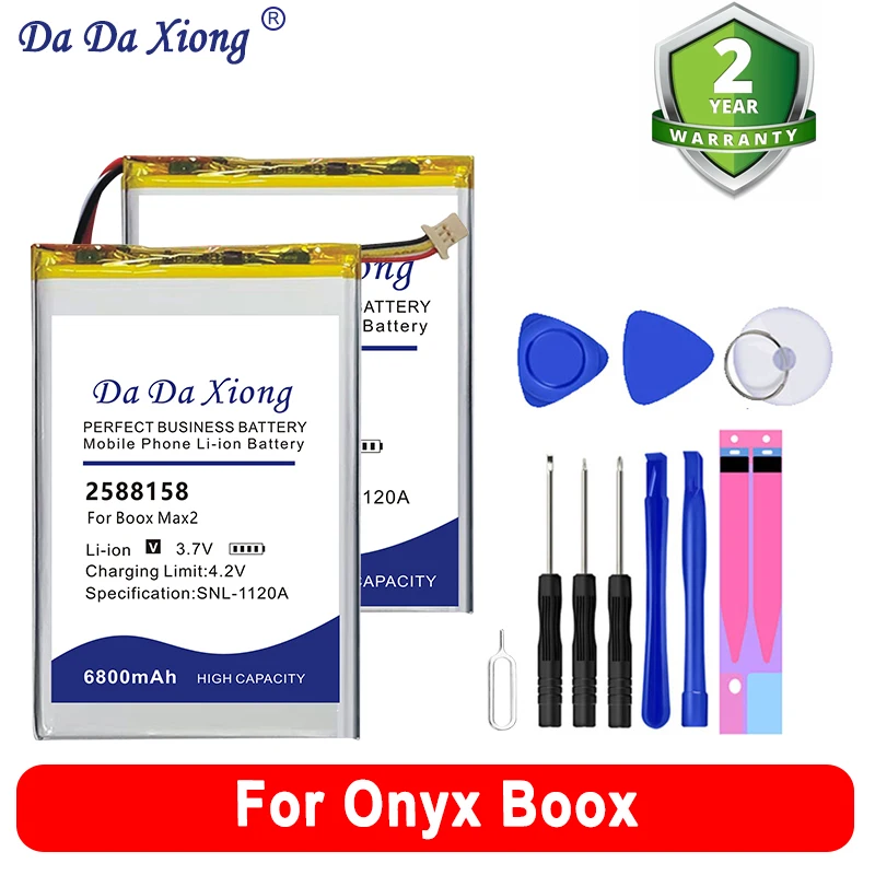 Nova2 406080 2588158 386888 Battery For Onyx Boox Max Nova Darwin Crist Gama A60 C65 C67 M92 2 3 4 6 M96 Plus + Kit Tools