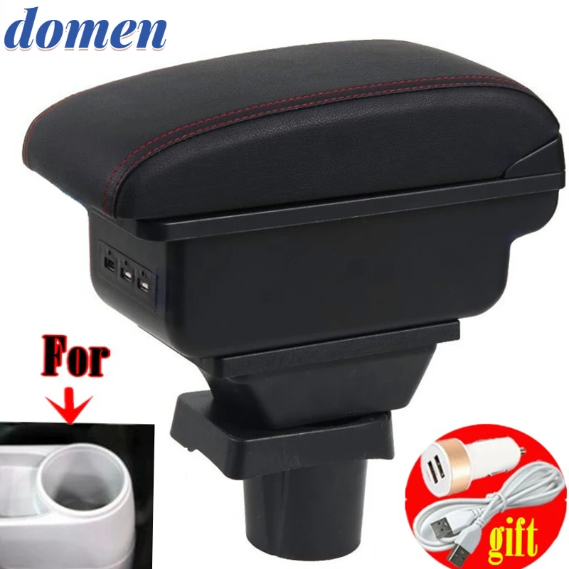 

For Honda CR-Z CRZ armrest box For Honda CR-Z CRZ car center console modification accessories double raised with USB