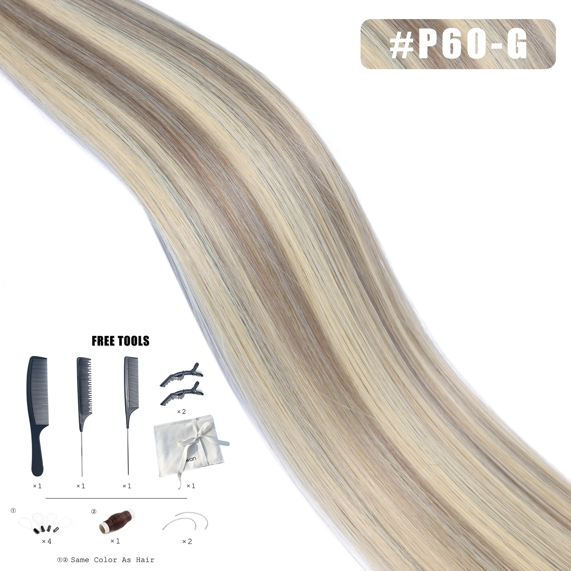 Kiikiigirl Virgin Haar Genius Inslag Hair Extensions 14-24 "50G Menselijk Haar Bundels Extensions Hoge Kwaliteit Onzichtbare Genius inslag