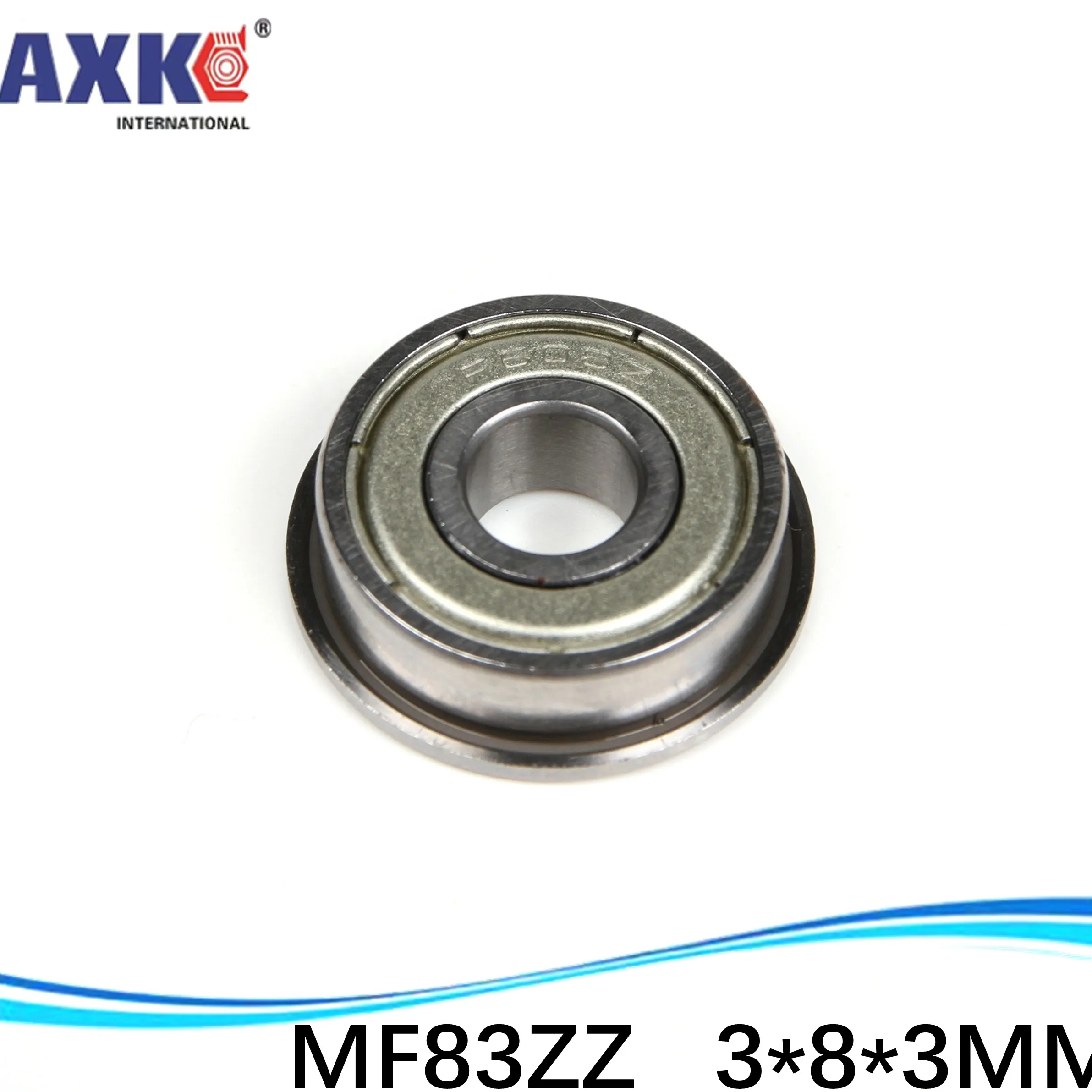 1000pcs/lot free shipping Wholesale Boutique flange ball bearings MF83ZZ / FR830ZZ size 3*8*9.2*3*0.6 mm