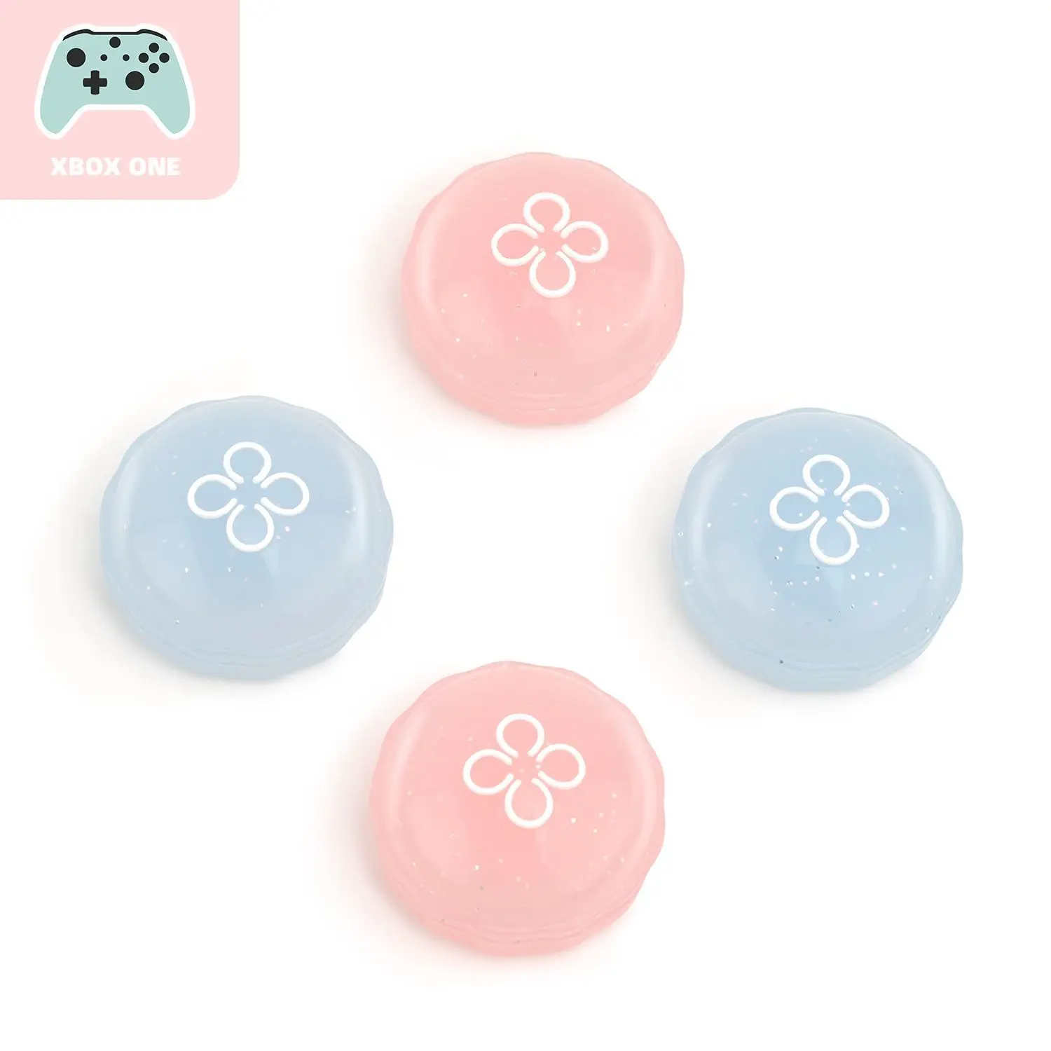 Geekshare 2 para silikonowa miękka uchwyt na kciuki osłona joysticka do kontroler do Xbox One wymiennego etui z kciukiem