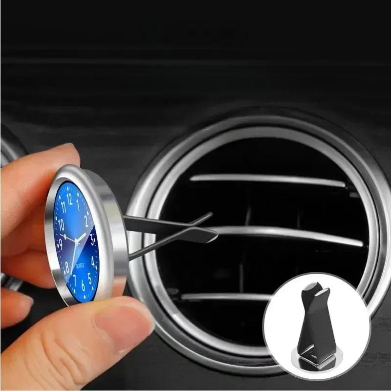 Mini Luminous Car Dashboard Clock Digital Watch Universal Quartz Stick on Auto Ornament for Car Electronics Accessories image 3