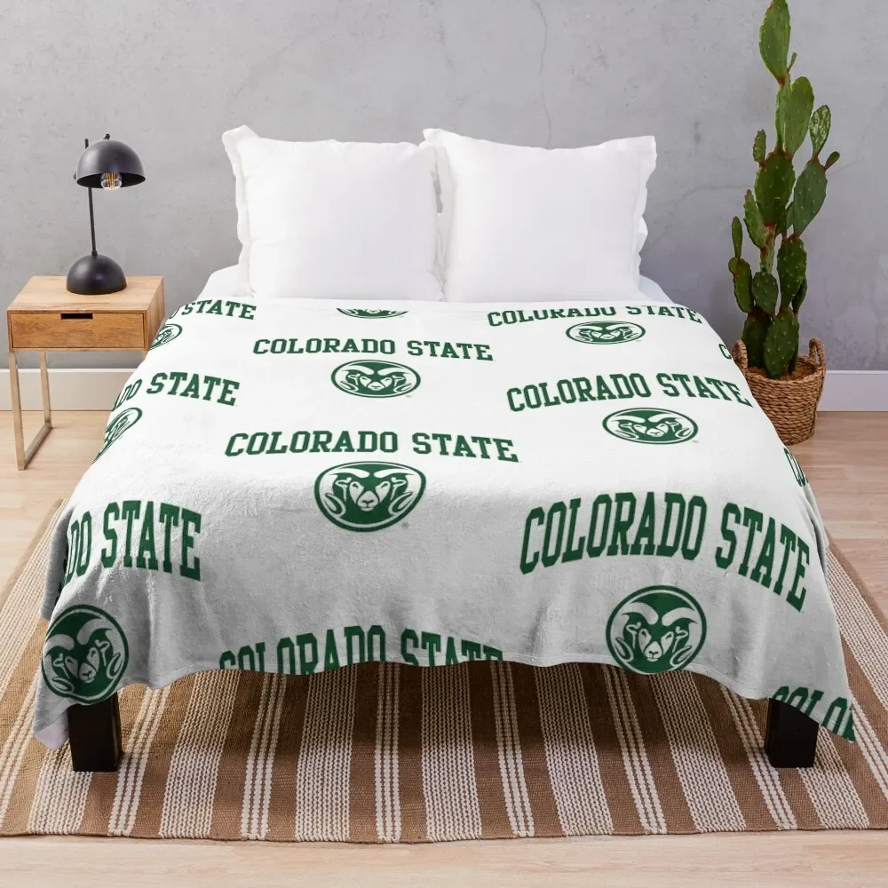 Colorado State University Throw Blanket Beach Fluffy Shaggy Blankets