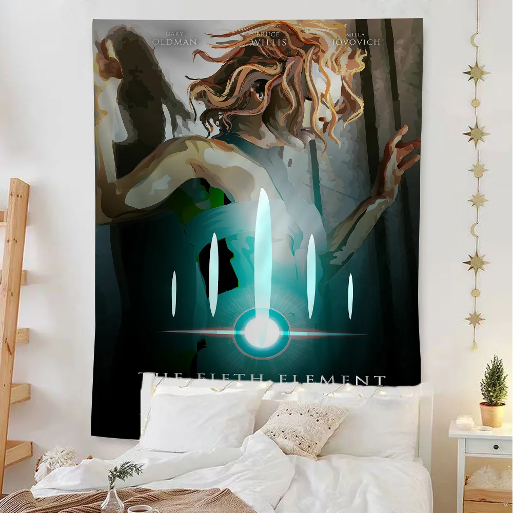 Fifth Element Printed Large Wall Tapestry Hanging Tarot Hippie Wall Rugs Dorm Cheap Hippie Wall Hanging