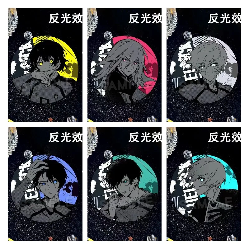 BLUE LOCK Anime Figures Bachira Meguru Nagi Seishiro Itoshi Rin Cosplay Metal Badges  Exquisite Bag Decor Toy Pins Birthday Gift