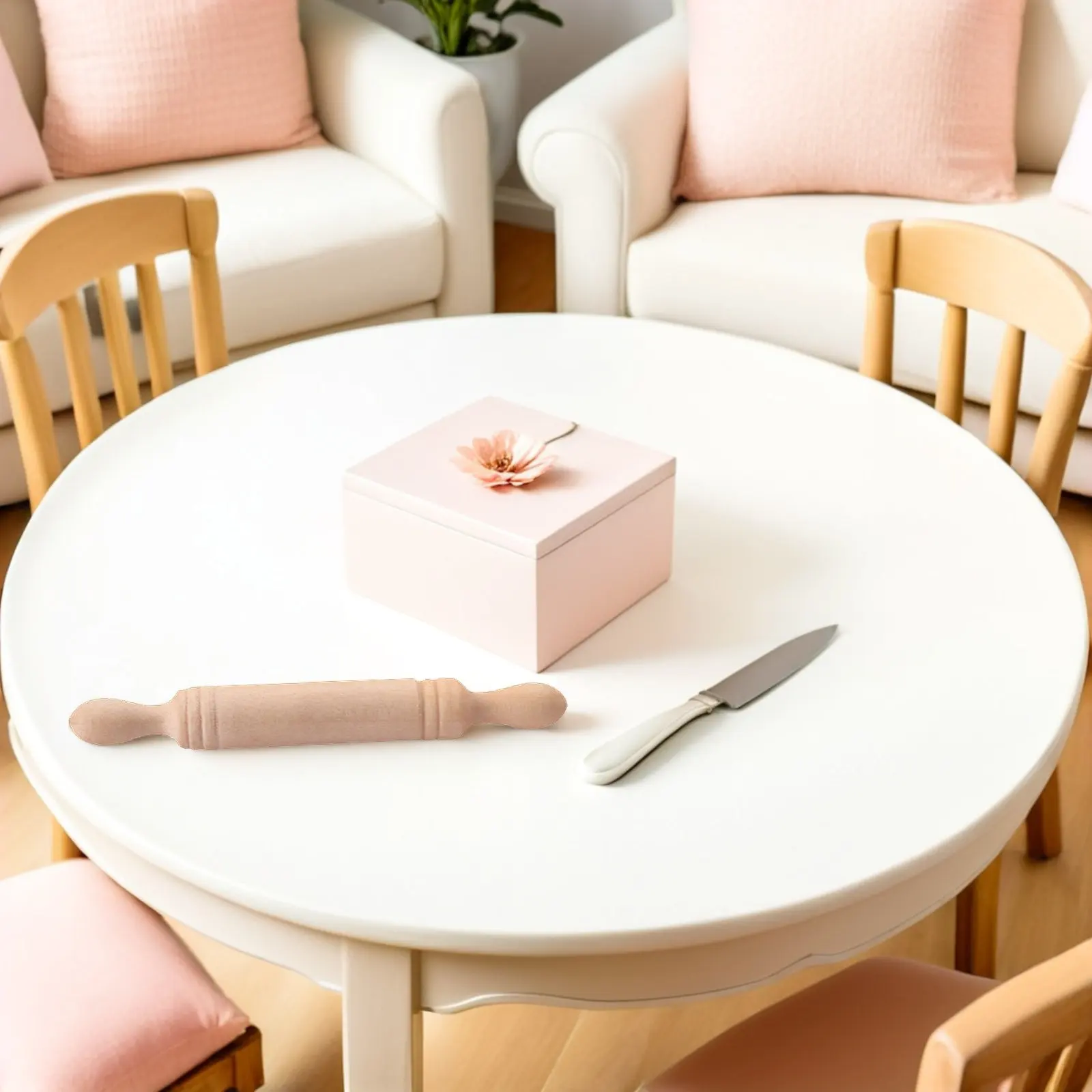 

8Pcs Mini Rolling Sticks Miniature Wooden Kitchenware for Mini House Accessories Kids Play Photo Props Miniature Kitchen Decor