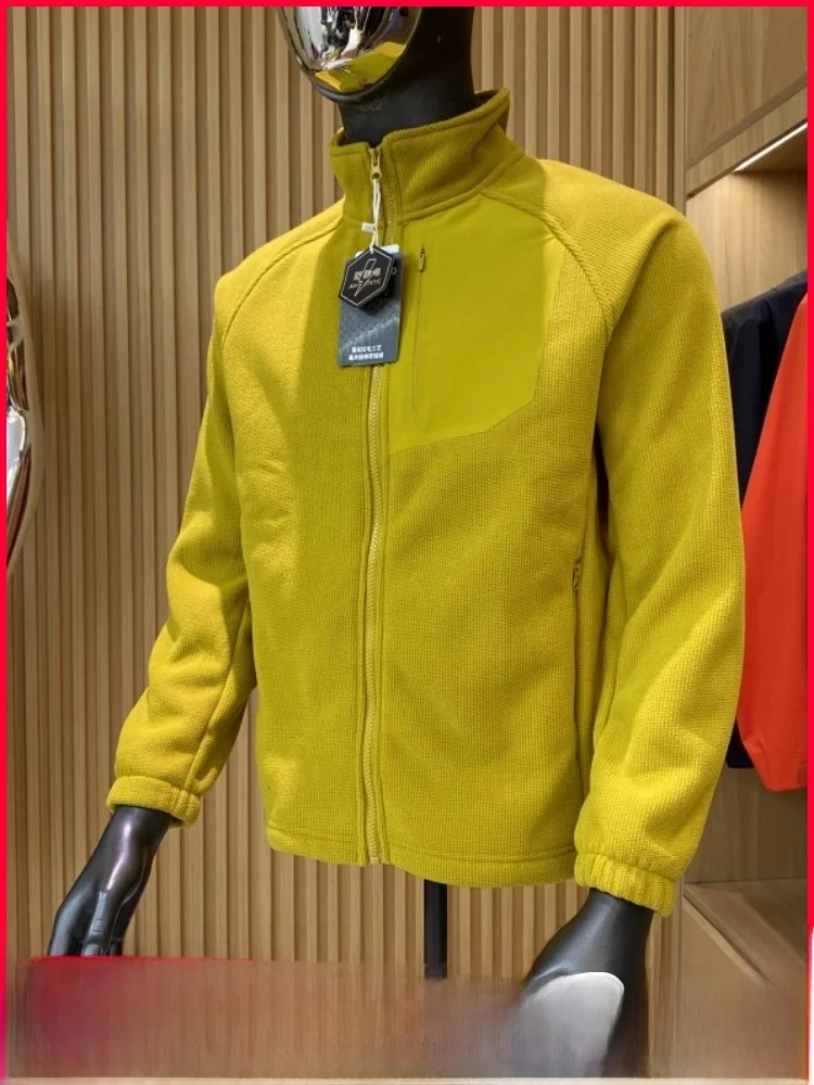 

Outdoor Functional Fce Lined Warm Couple Sle Casual Jaet Stand Collar Zipper Closure Long Sve Polyester Youth Coat