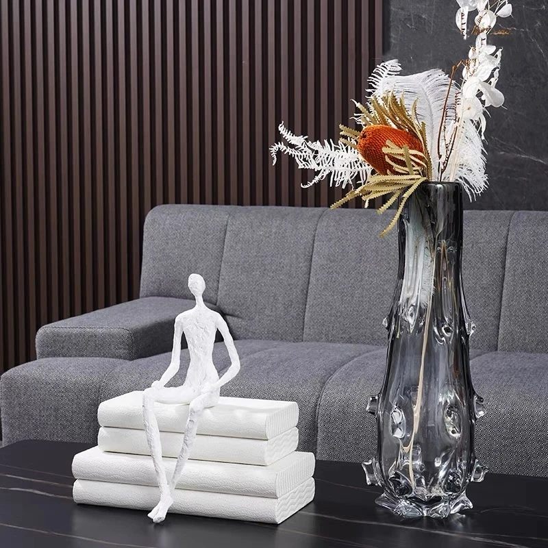 

Modern Simple New Chinese Luxury Leather Storage Box Model Room Jewelry Box Soft Decoration Crafts