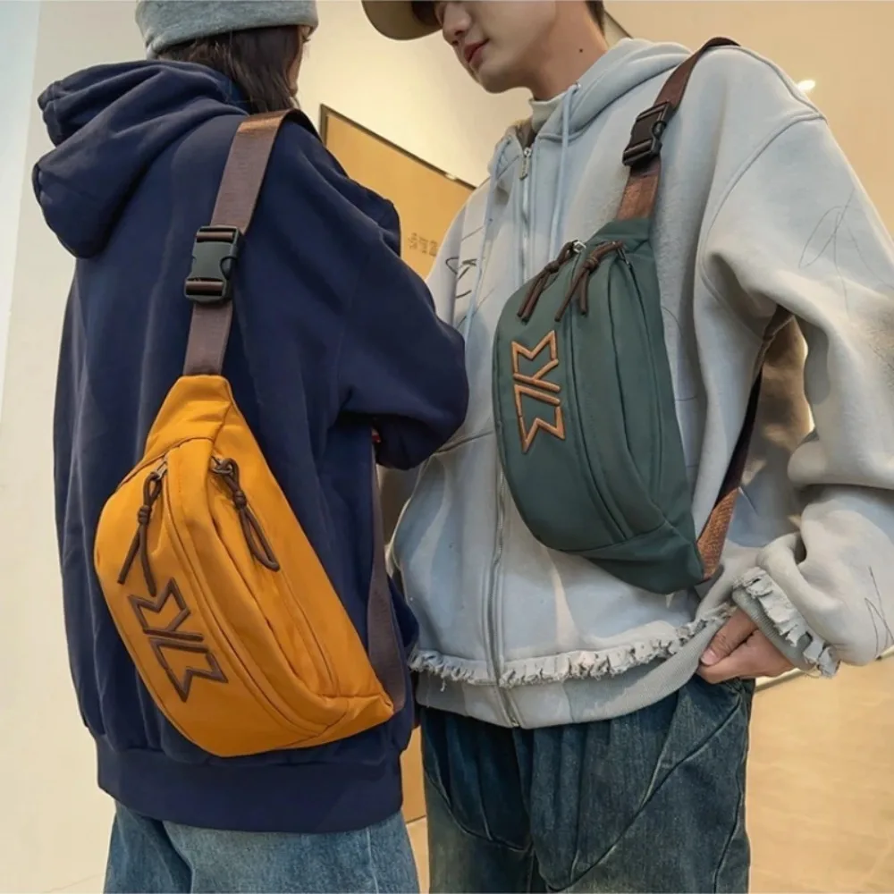 

Casual Male Chest Bag Adjustable Strap Large Capacity Sports Sling Backpack Zipper Multifunctional Men Crossbody Bag Daily Use