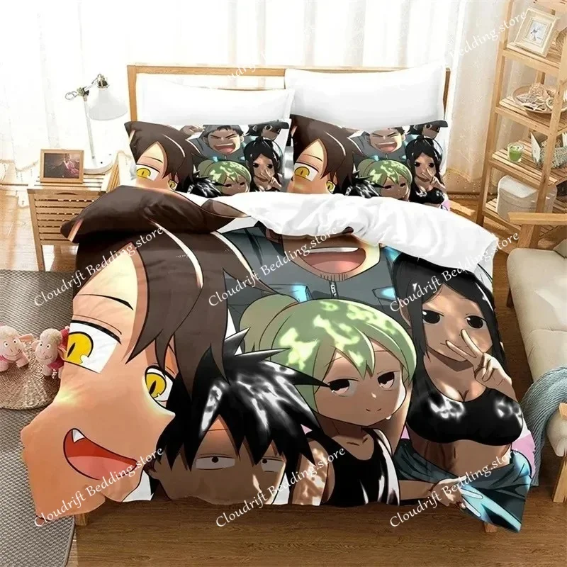 3D Print My Senpai Is Annoying Bedding Set,Duvet Cover Comforter Bed Set Quilt Cover Pillowcase,King Queen Twin Size Boys Girls