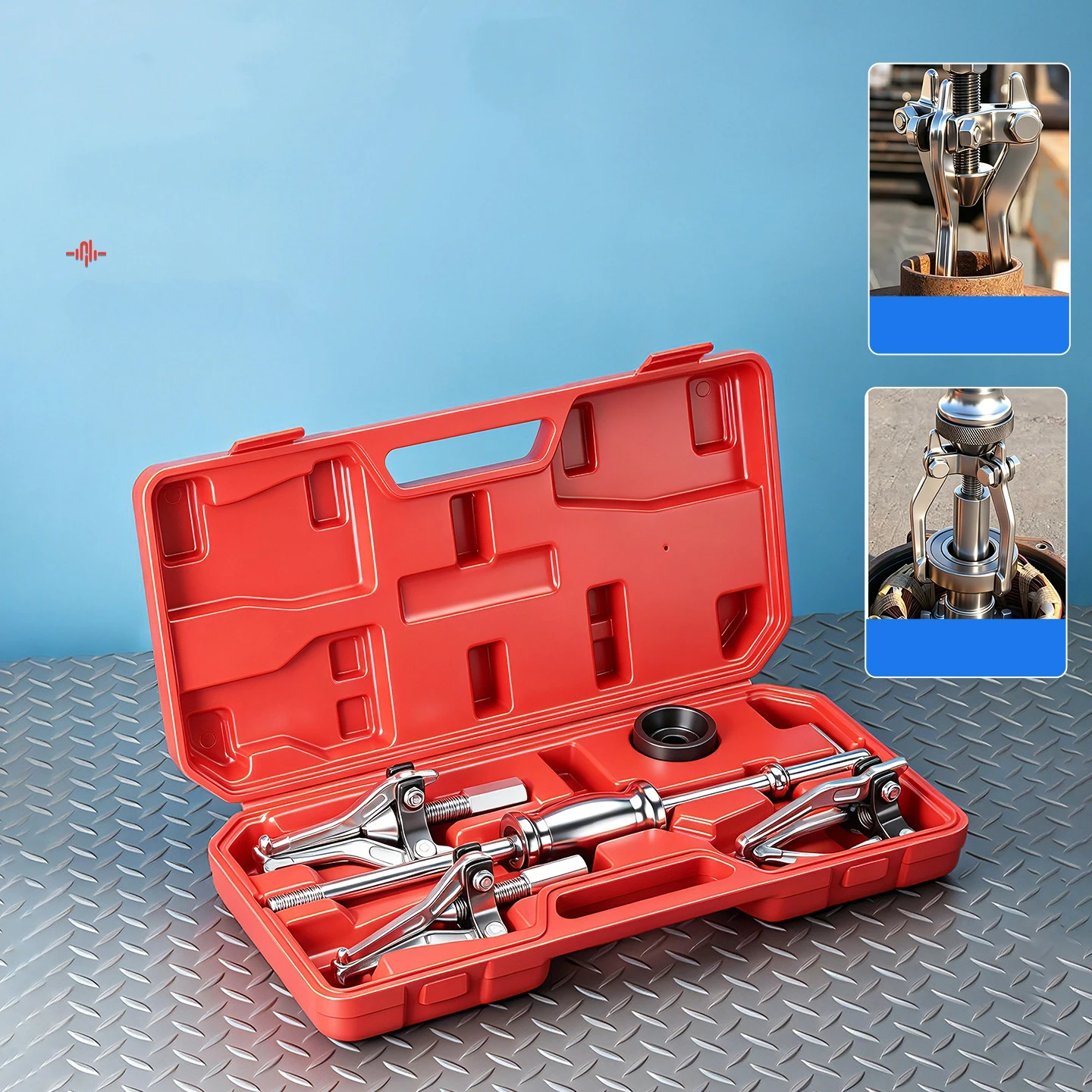 5Pcs Internal External Slide Hammer Puller Set Wheel Axle Bearing Remover Auto Car Front Rear Bearing Extractor Repair Tool