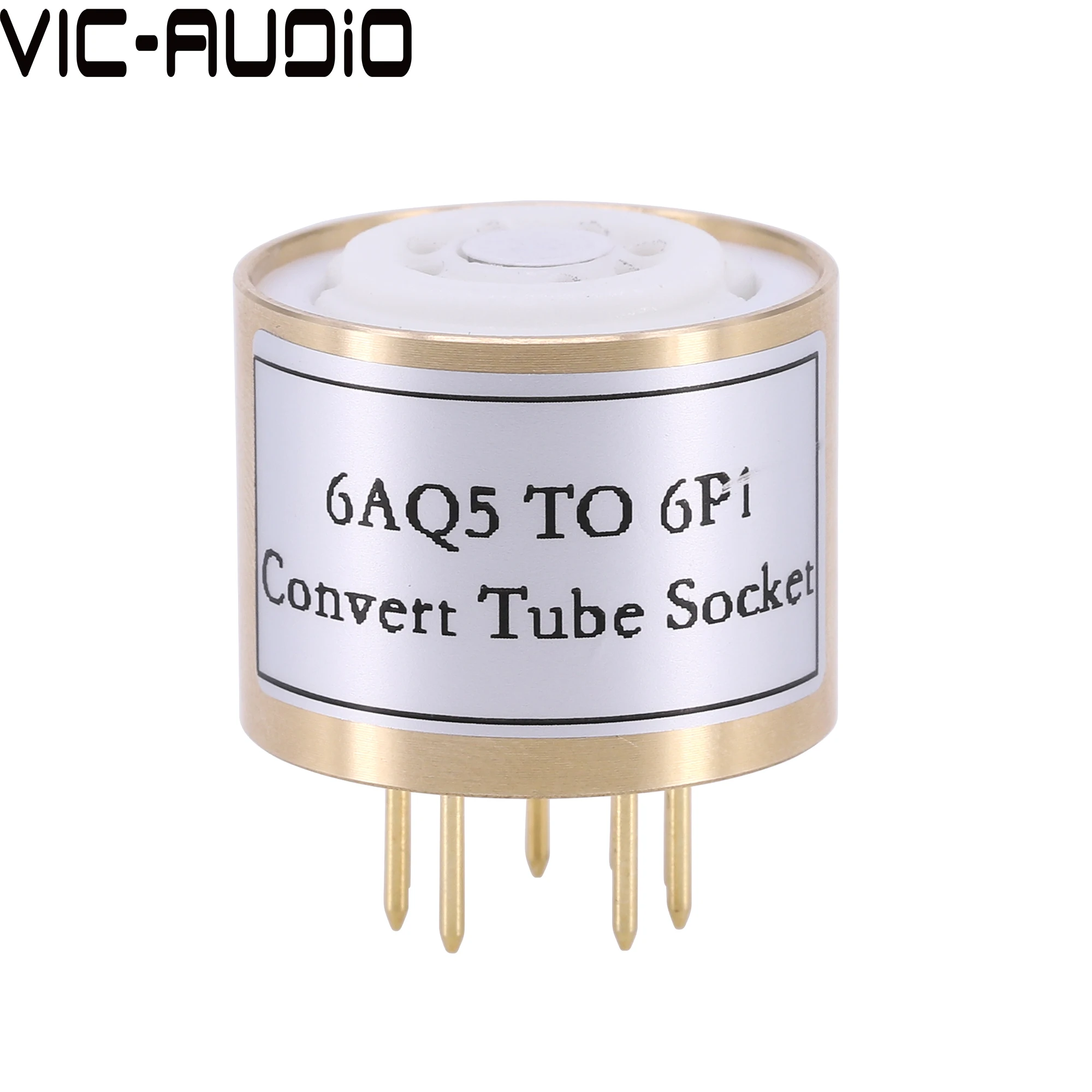 1PC 6AQ5(Top) TO 6P1(Bottom) 7Pins TO 9Pins Tube DIY Audio Vacuum Tube Adapter Socket Converter  Free Shipping