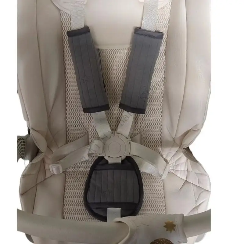 Housse universelle de ceinture de sécurité pour bébé, coussinets doux pour poussette d'enfant, housse de sangle d'épaule, housses de protection d'entrejambe