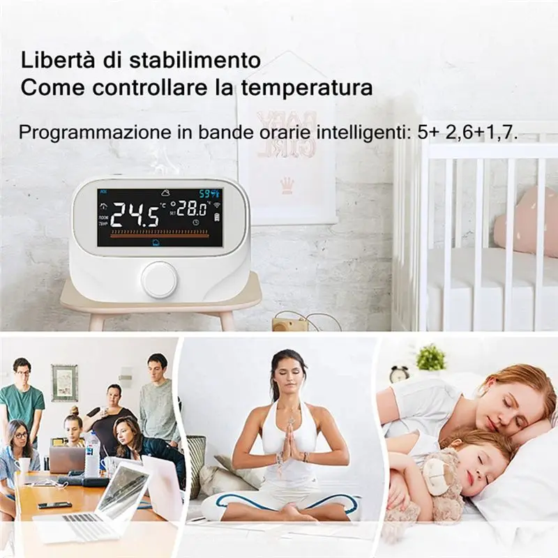 AEE2-Tuya Wifi Smart Home Wireless Thermostat RF Battery Gas Boiler Water Heating Digital Temperature Controller