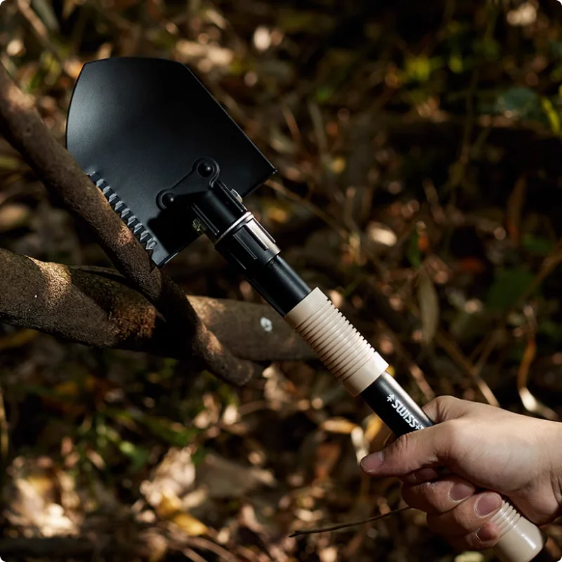 40 cm Outdoor portatile EDC multifunzione piccola pala pieghevole pala zappa strumento da pesca da campeggio