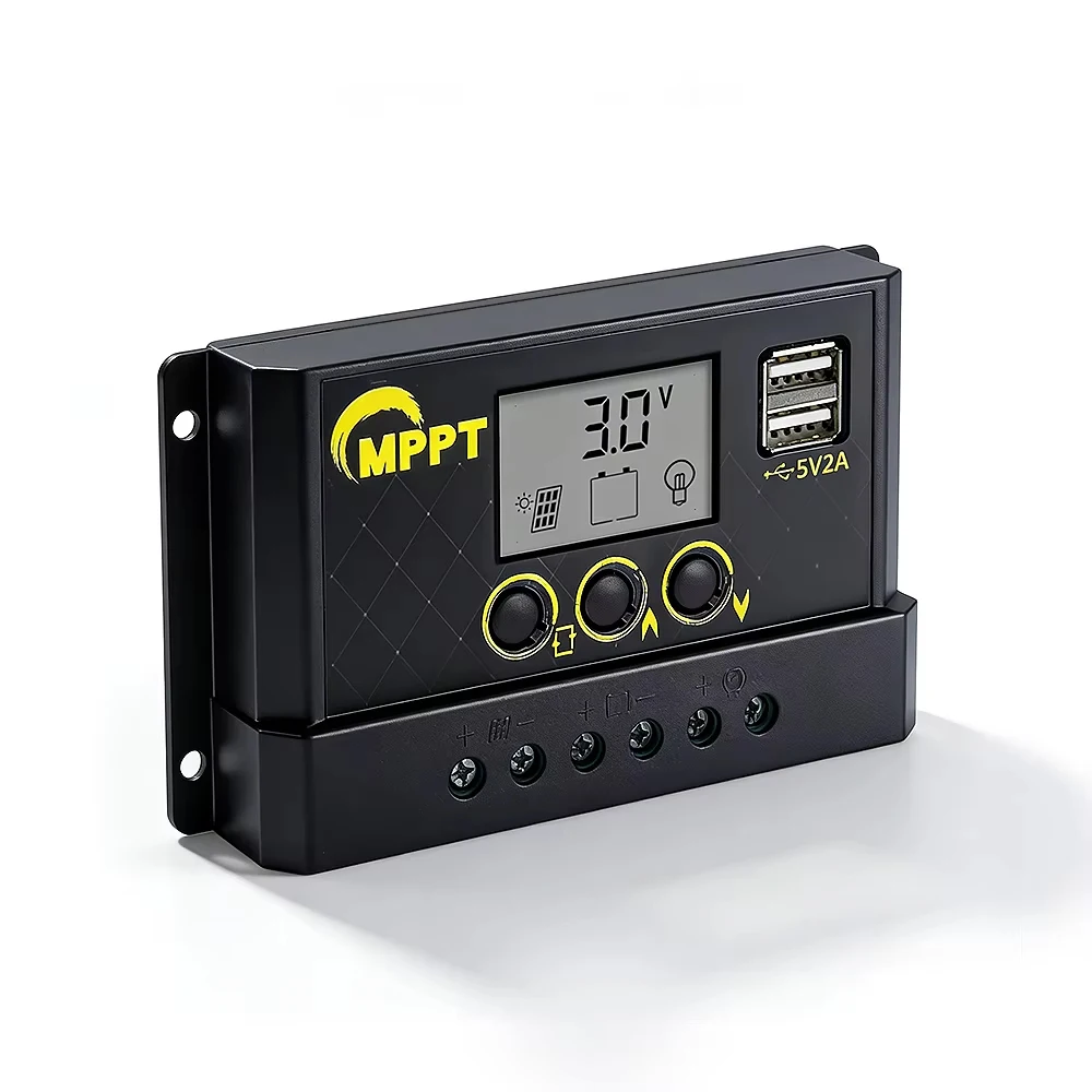 

12V/24V 5A MPPT Solar Charge Controller with Charge Discharge Battery-Free Operation Lithium Activation 0V Start-Up IP34, 0.15kg