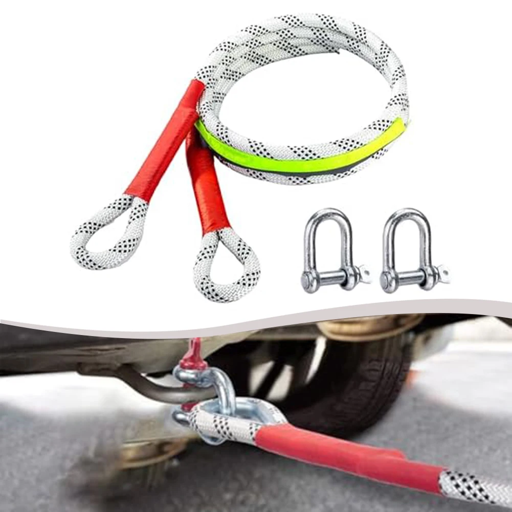 Heavy-Duty Rope Nylon Tow Rope Towing Process Energy Transfer Essential Offroad Gear Factory Load-Tested For ATV