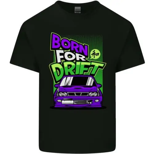 Born for Drift Drifting Car Mens Cotton T-Shirt Tee Top