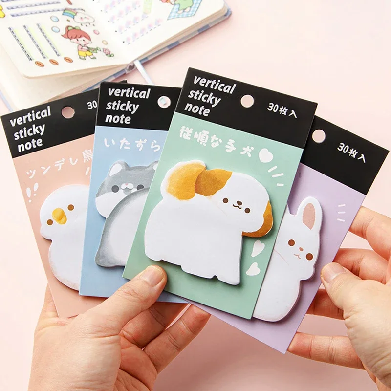 10Sets Sticky Notes Memo Pad Cute Kawaii Index Tab Post Notepad Journal Stationery School Checklist Diary Planner Bookmark Thing