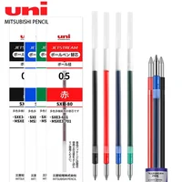 Recambio de bolígrafo japonés UNI JETSTREAM, 6/12 Uds., SXR-80-0,5/0,7mm para bolígrafo multifuncional, suministros escolares, papelería