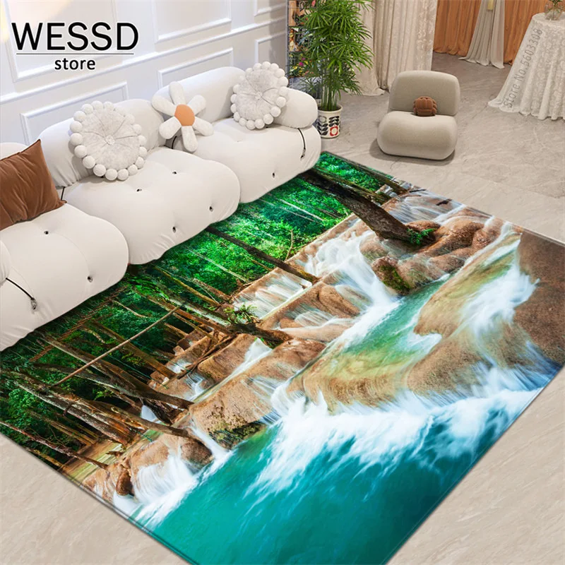 Natural Scenery Room Rug Modern Living Room Decoration Custom Bedroom Carpet Floor Mats For Bathroom Kitchen Rug