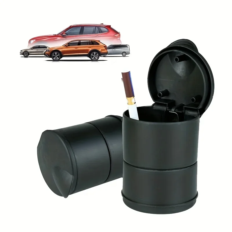 Car Ashtray Cigarette Flame Retardant Smoke Ash Holders Cup Car Interior Decor Accessories
