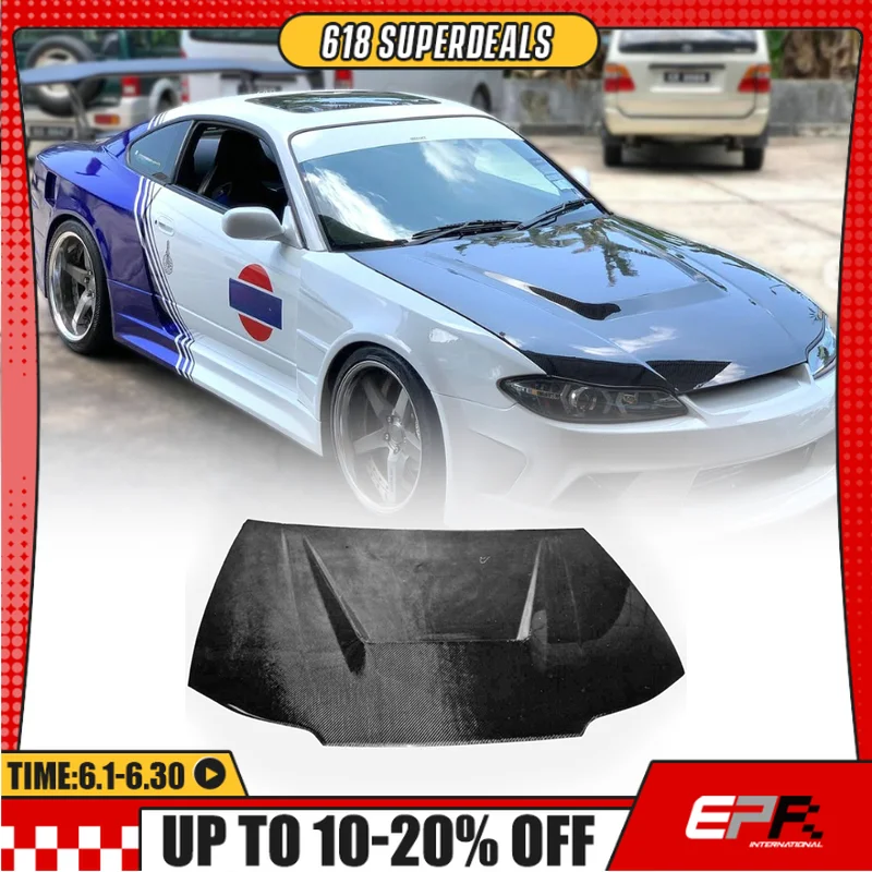 

For Nissan S15 B2/B/JUN/VS/OE Type Front Hood Sporty Exterior Performance Bonnet Upgrade Kit
