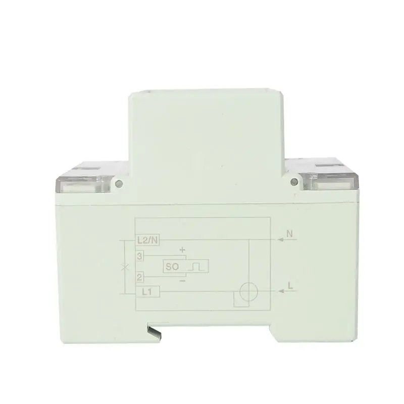 ABWZ-1 Piece Electric Single Phase Two Wire Energy Meter Kwh Counter 100A Consumption Analog Electricity Wattmeter (B)