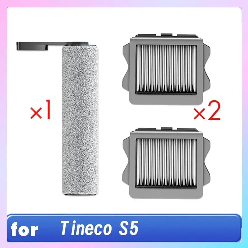ABRG-Rolos de escova e filtros de substituição para Tineco S5 Series Cordless Wet Dry Aspirador de pó Kit de substituição