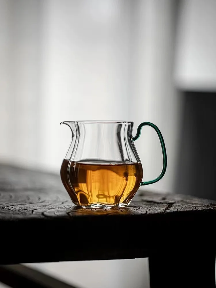 Tang Song Japanese Sle Handmade Thiened Glass Public Cup High Temperature Resistant Teapot Set with Handle Tea Ocean