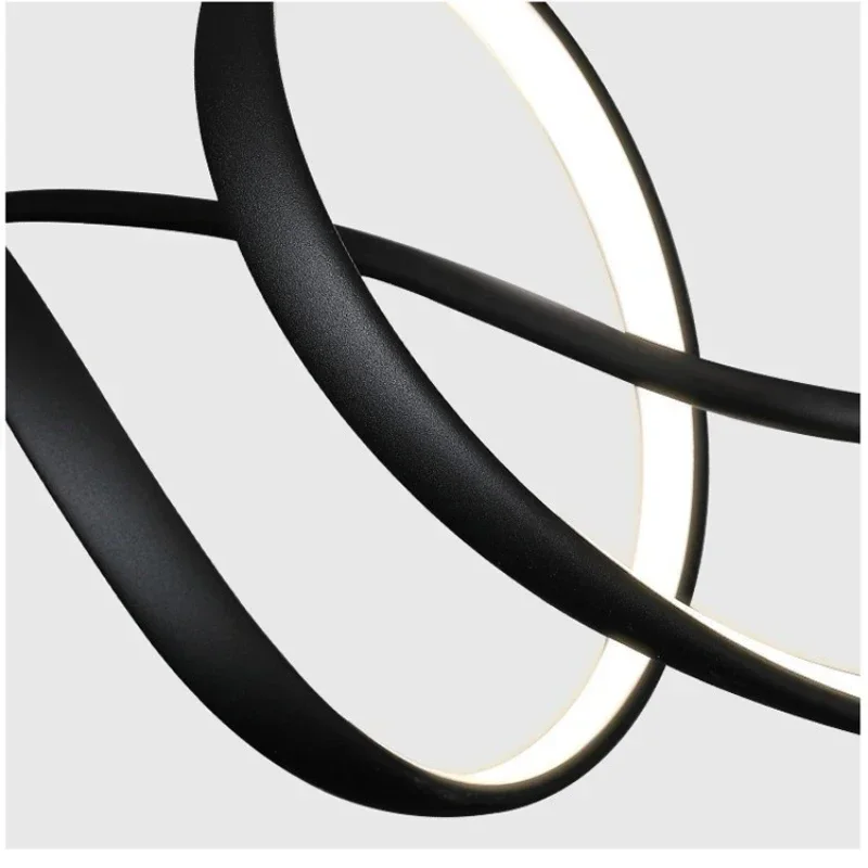 Modern LED Pendant Light Living Room Kitchen Restaurant Bar Chandelier Personalized Store Front Long Line Lamps Luster Decor