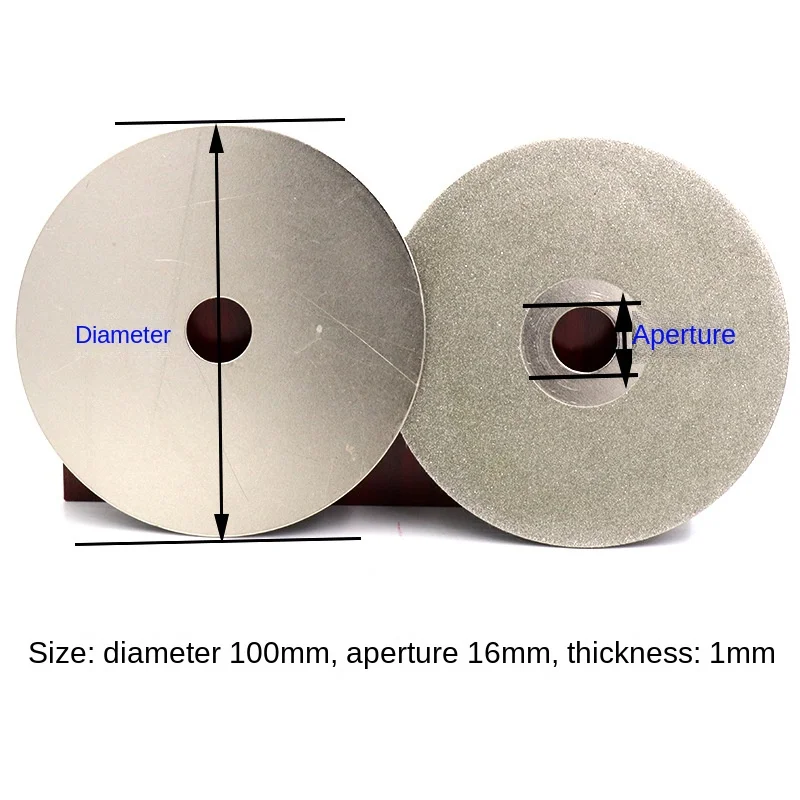 1 Stück 4' 100 mm x 16 mm Diamant-Schleifscheibe, Körnung 80–3000, Polierscheibe für Winkelschleifer/Keramik/Glas-Mühlenscheibe – Detail 5