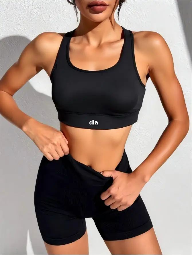 2026 Women's Sports Bra, One-Piece Fixed Shock-Absorbing Fitness Top for Running, Yoga, and Workout with Back Support