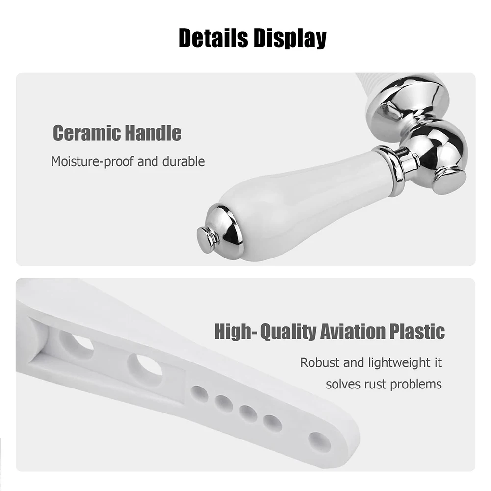 Toilet Repair Chrome Plated Handle Flush Tank Handle Easy To Install Exquisite Appearance High-quality Material