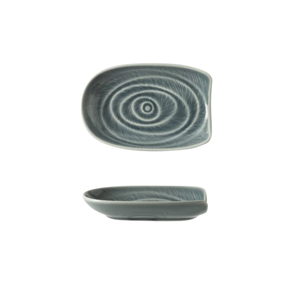 Estante para Utensilios de Cocina, Bandeja para Cucharas de Estilo Japonés, Porta Cucharas Decorativo de Cerámica Vintage, Mini Tazón para Frutas con Esmalte de Horno, para Bar de Sushi