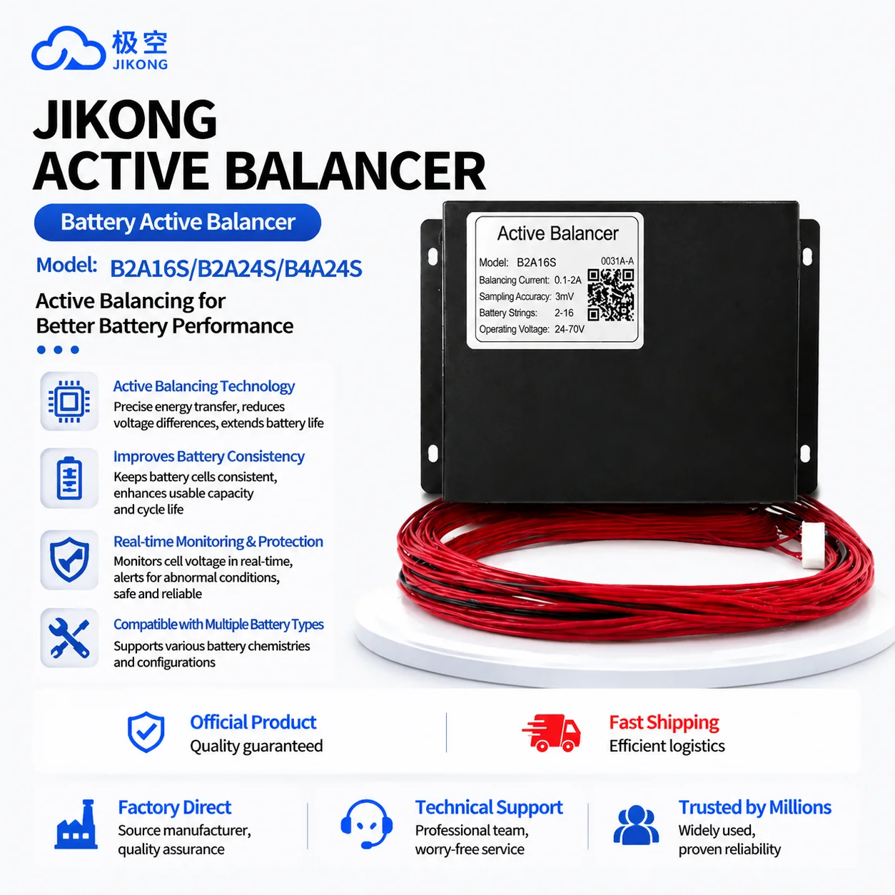 Battery Equalizer Balancer - Jkbms Balancer B2A16S 2a JK 2s