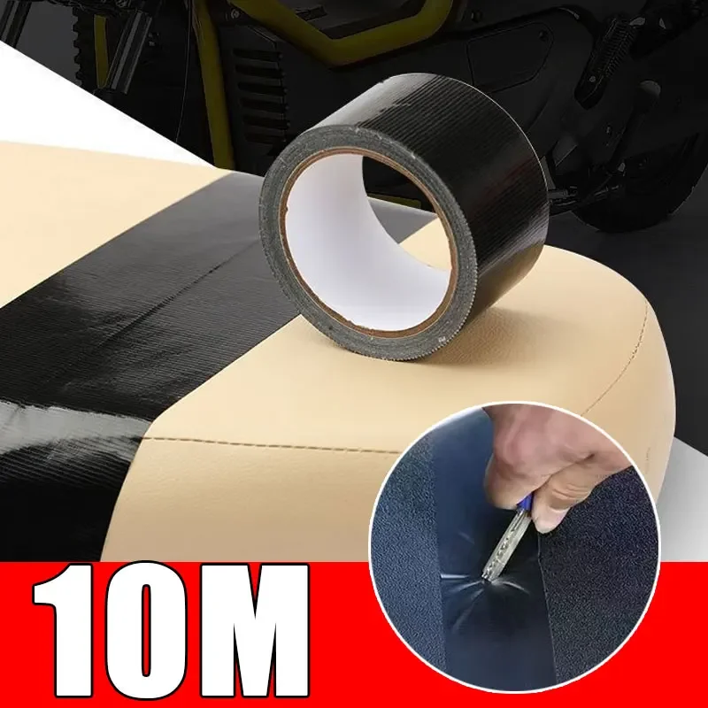 Car Seats Self Adhesive Leather Repair Tape for Sofa Handbags Jackets Furniture Shoes First Aid Patch Leather Patch DIY Black