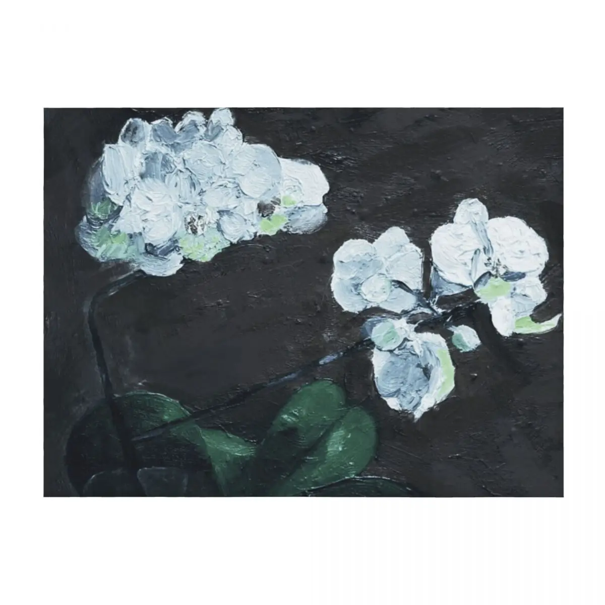 

Nature - White Orchid (Dark) Throw Blanket Soft Plaid bed plaid Luxury Brand Decorative Beds Blankets