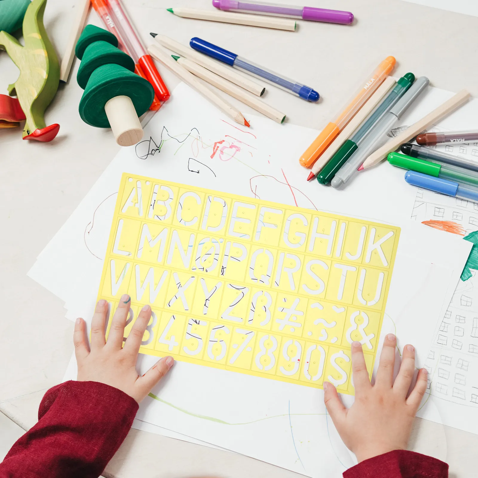 

Набор из 4 шаблонов-линейек с цифрами и буквами, высококачественные пластиковые многоразовые трафареты для скрапбукинга, рисования, рукоделия, школьных проектов