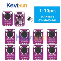 1-10pcs/Electret Microphone Amplifier Stable MAX9814 MAX4466 module Auto Gain Programmable Attack and Release Ratio Low THD