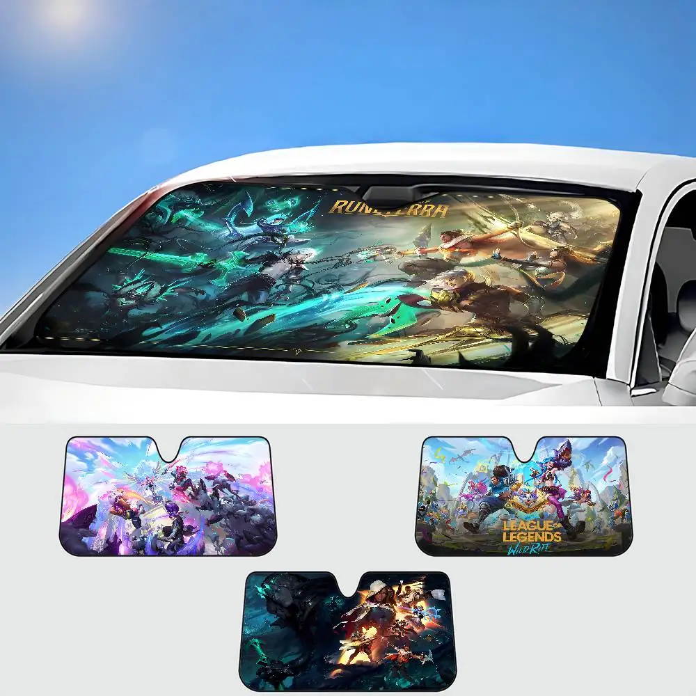 

Игра L-League Of L-Legends мультяшный автомобильный солнцезащитный козырек на переднее окно, лобовое стекло, солнцезащитный козырек, защита козырька автомобиля