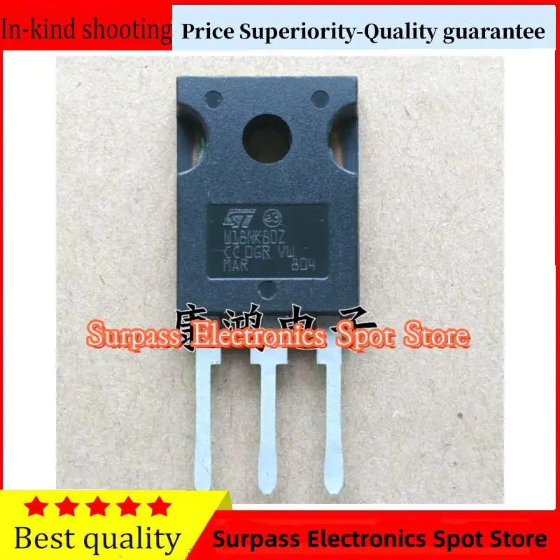 

10PCS-100PCS W18NK80Z STW18NK80Z TO-247 MOS 18A/800V Price Superiority-Quality guarantee