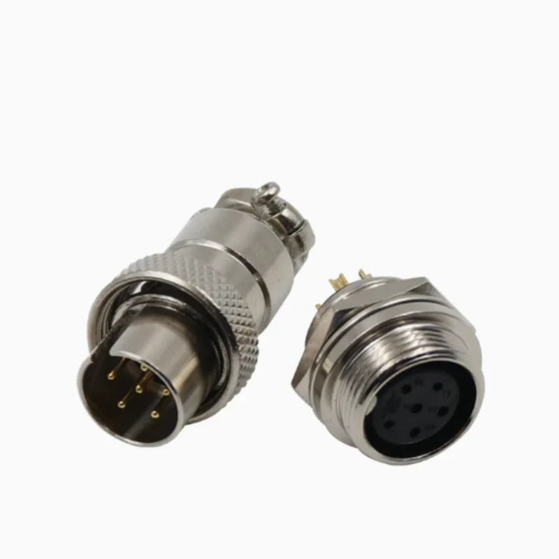 

10pcs Heavy duty aviation plug socket 16MF-2-3-4-5-6-7 8 core Reverse installation of GX16 single section socket