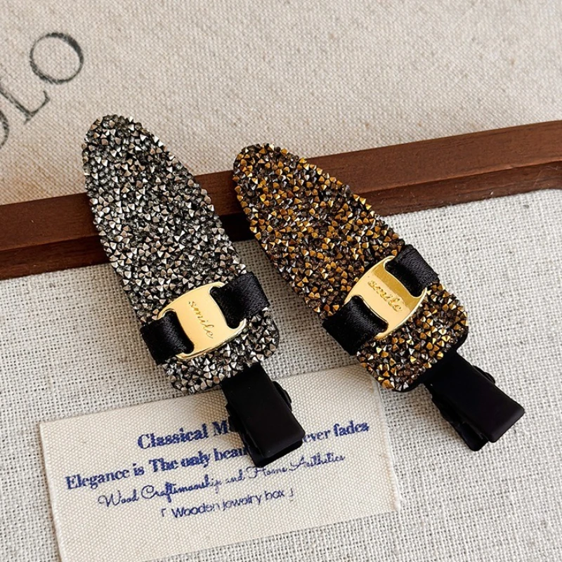 Grampo de cabelo de strass ultra-brilhante e luxuoso, novidade: acessório de cabelo premium, clipe de moda de alta qualidade