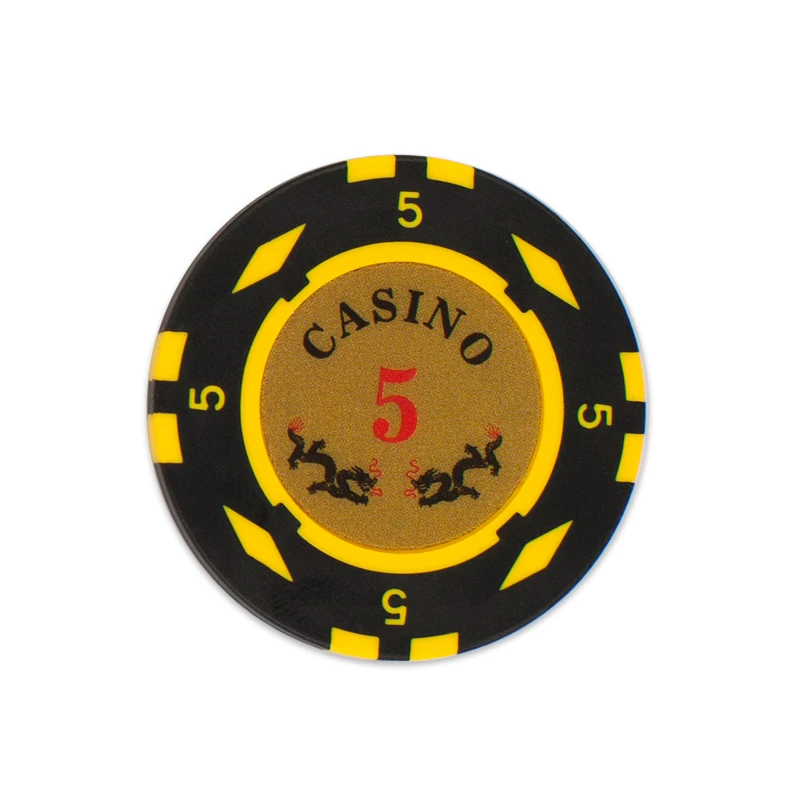 High quality two-color new composite material poker chip set Color rich round chip set for casino