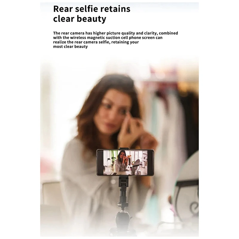 Mobile Screen Splitter Selfie Wireless Display Screen Long-Distance Transmission Monitor Synchronized Live Vlog Screen B-VVNB