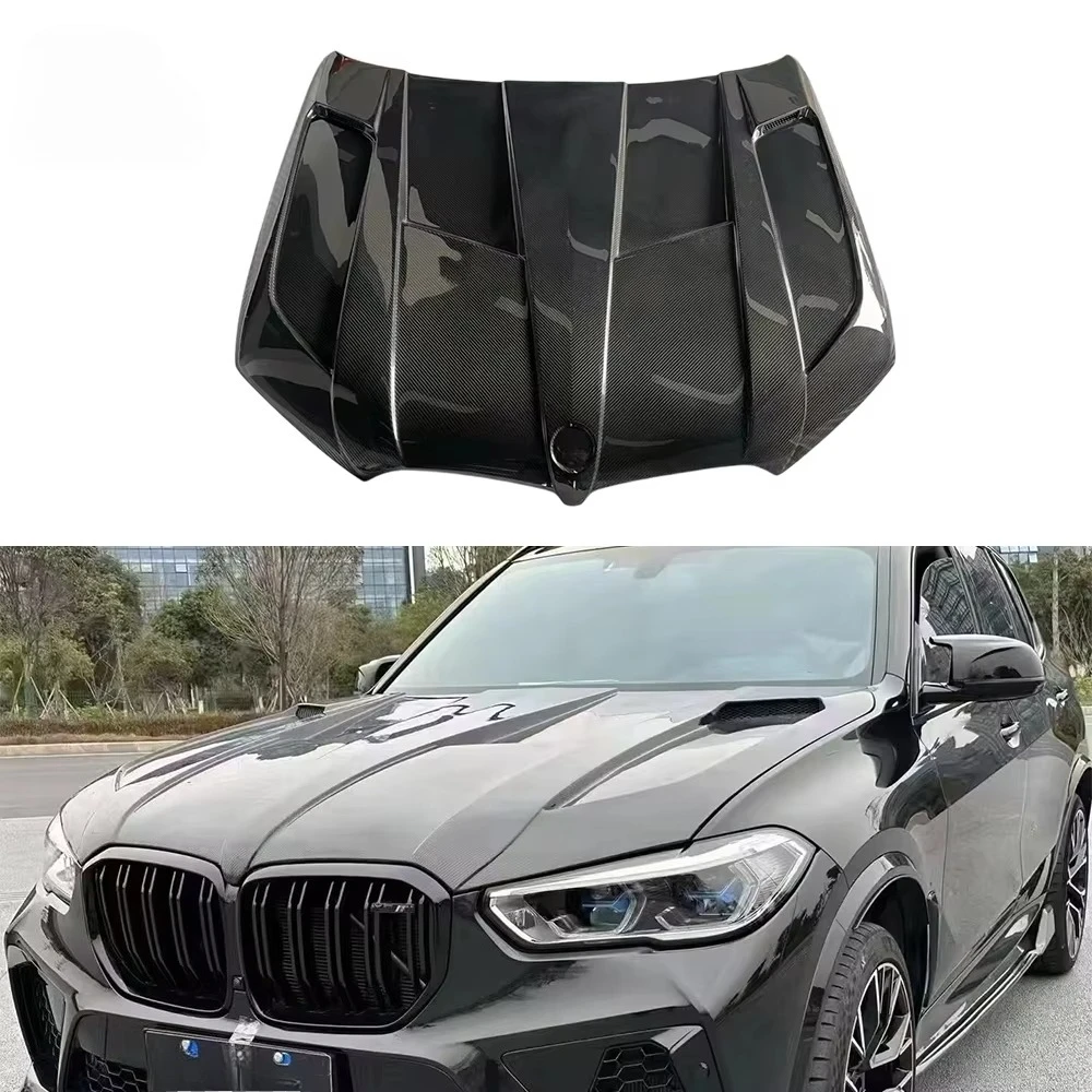 Car Auti Parts Replacement Upgrade Engine Hood Machine Cover Carbon Fiber Hood for BMW X5 X6 G05 G06